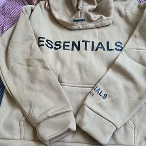 Essentials Beige Hoodie Sweater